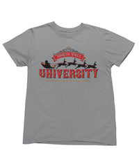 Thumbnail for North Pole University Christmas Unisex Mens Graphic T-Shirt 8Ball