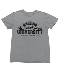 Thumbnail for North Pole University Mono Christmas Unisex Mens T-Shirt 8Ball