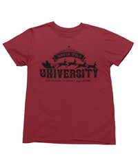 Thumbnail for North Pole University Mono Christmas Unisex Mens T-Shirt 8Ball