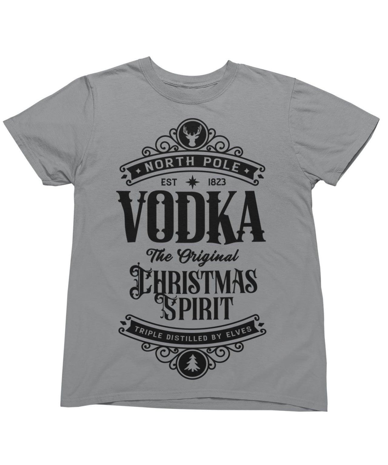 North Pole Vodka Mono Christmas Unisex Unisex T-Shirt 8Ball