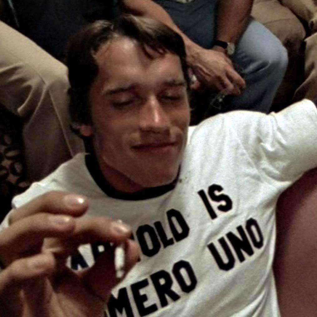 Numero Uno Ringer Mens T-Shirt As Worn By Arnold Schwarzenegger 8Ball