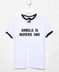 Thumbnail for Numero Uno Ringer Mens T-Shirt As Worn By Arnold Schwarzenegger 8Ball