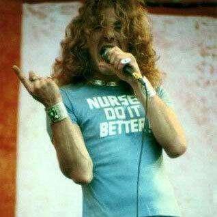 Nurses Do It Better T-Shirt For Men As Worn By Robert Plant 8Ball