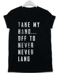 Thumbnail for Off to Never Never Land Lyric Quote T-Shirt For Men 8Ball