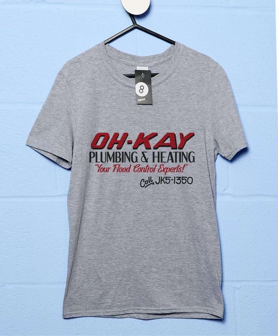 Oh Kay Plumbing Graphic T-Shirt For Men 8Ball
