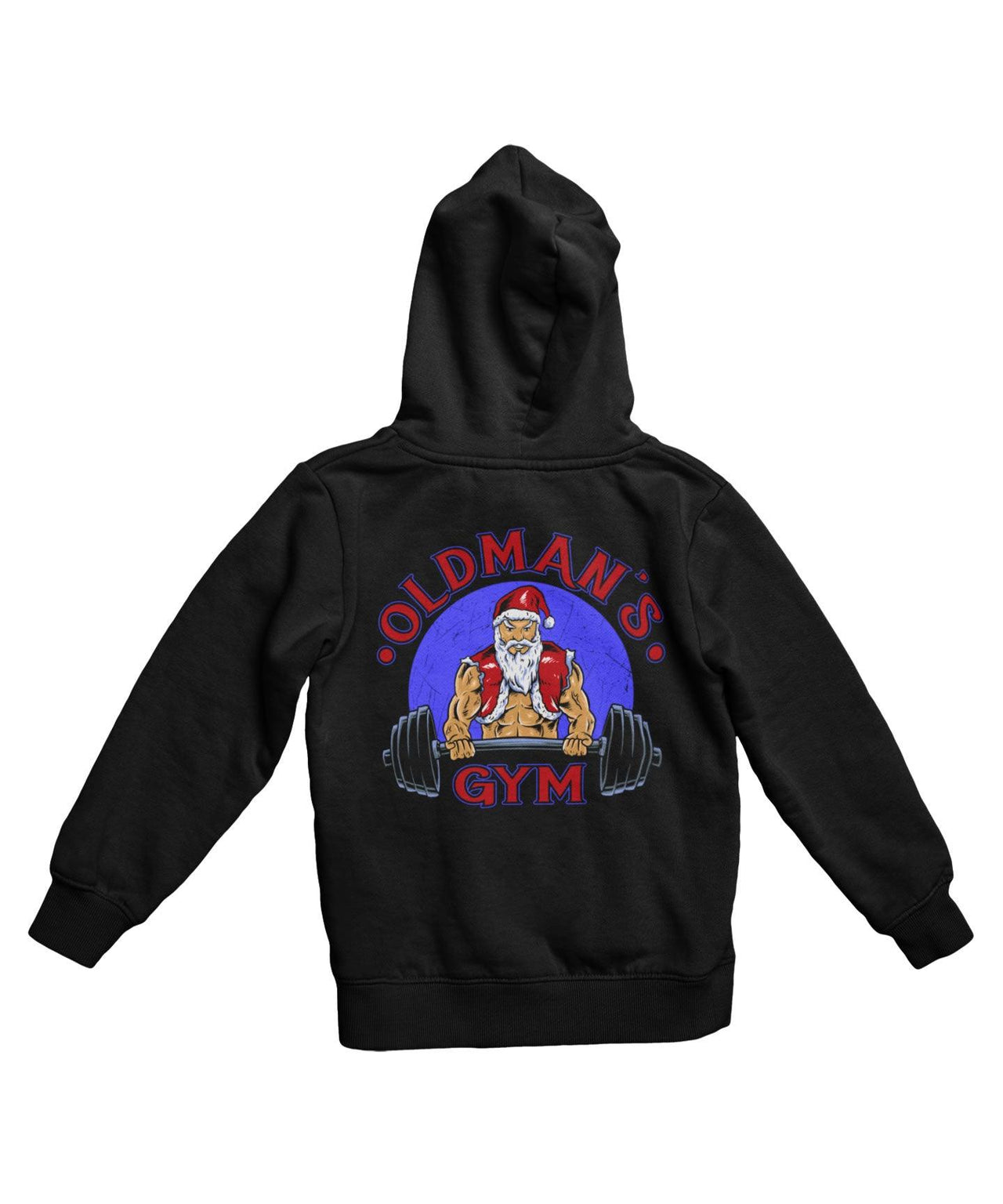 Old Mans Gym Back Printed Christmas Graphic Hoodie 8Ball