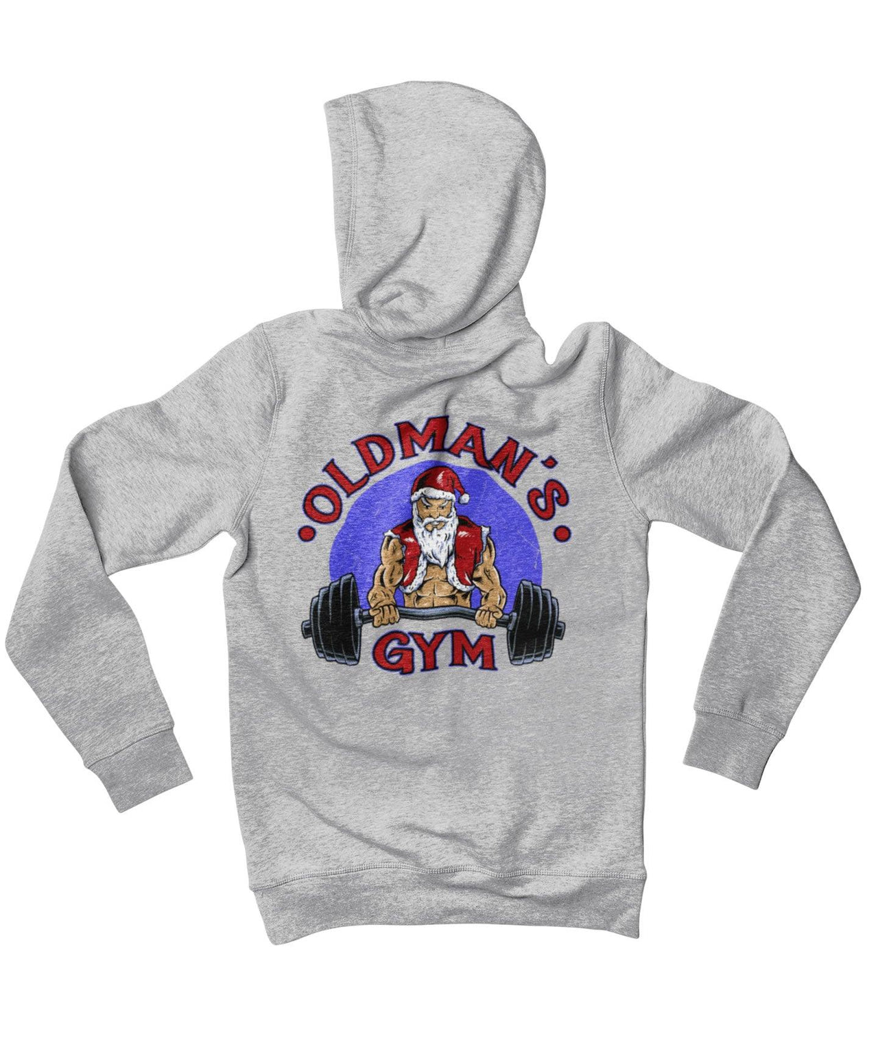 Old Mans Gym Back Printed Christmas Graphic Hoodie 8Ball