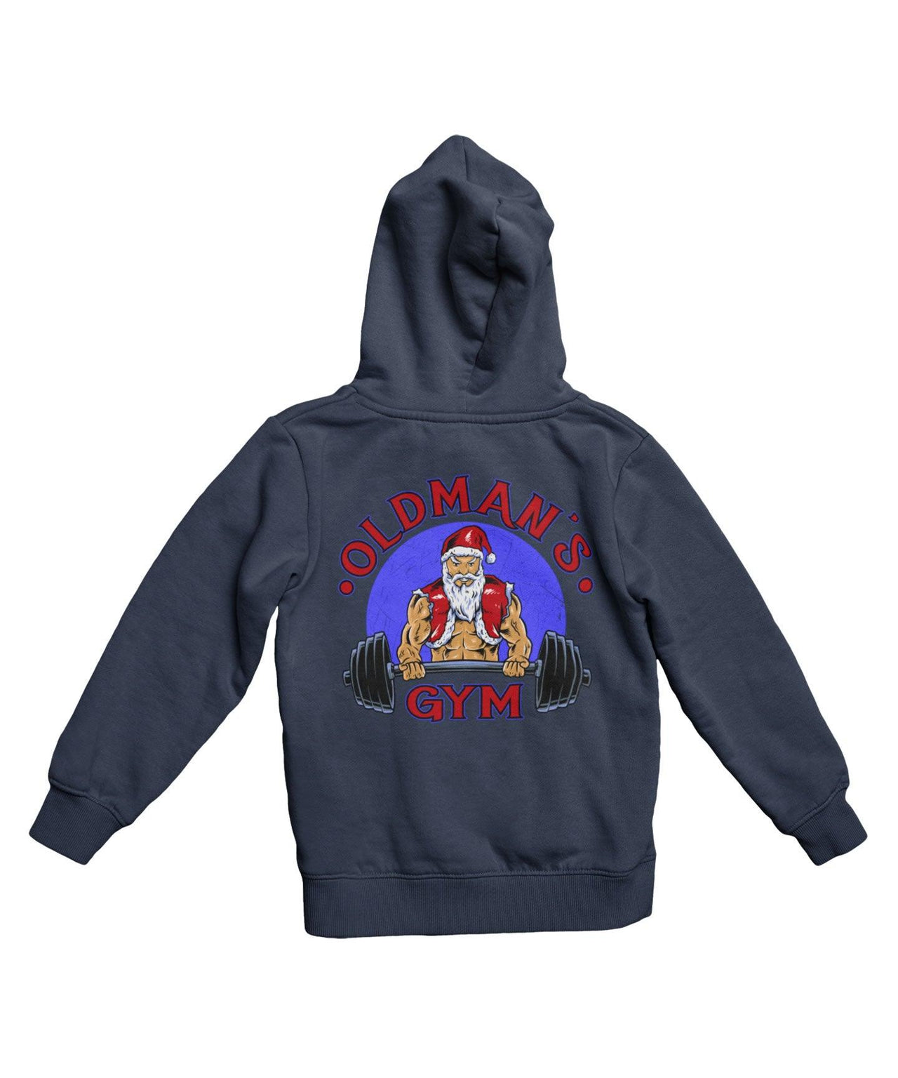 Old Mans Gym Back Printed Christmas Graphic Hoodie 8Ball