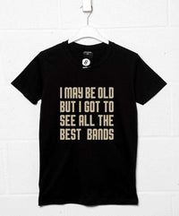 Thumbnail for Old People Saw The Best Bands Graphic T-Shirt For Men 8Ball