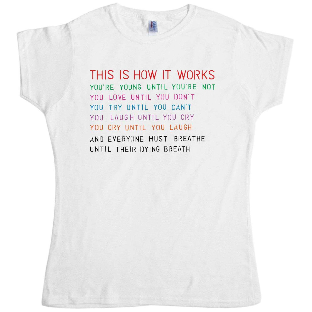 On The Radio Fitted Womens T-Shirt, Inspired By Regina Spektor 8Ball