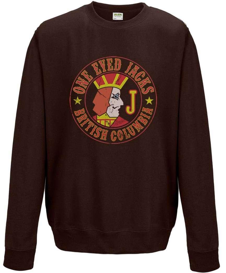 One Eyed Jacks Circular Logo Hoodie For Men and Women 8Ball