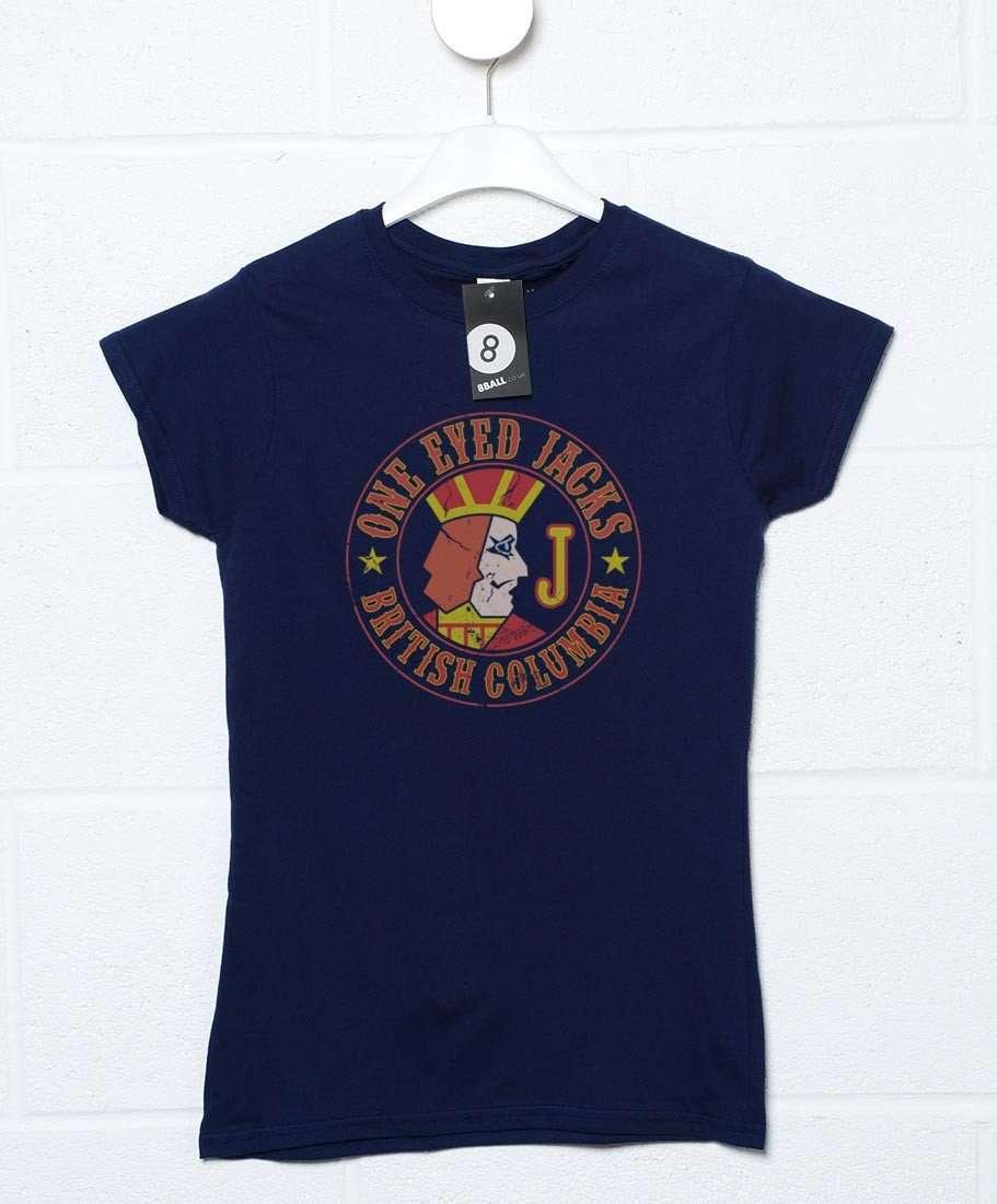 One Eyed Jacks Circular Logo Womens T-Shirt 8Ball