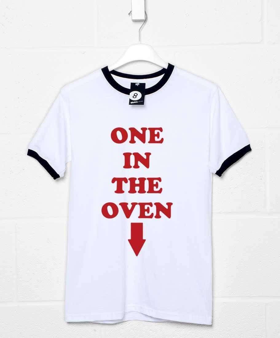 One In The Oven Ringer Mens Graphic T-Shirt As Worn By Mahoney