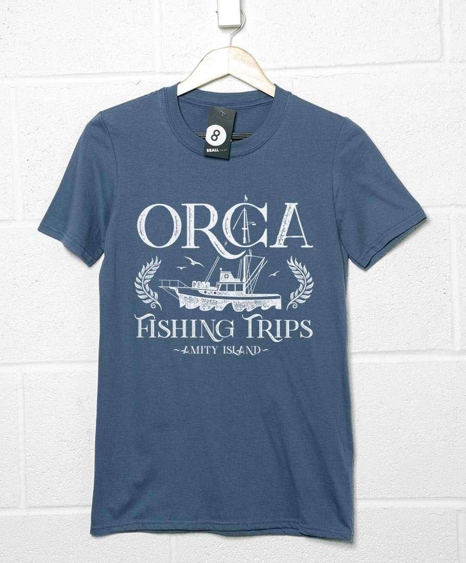 Orca Fishing Trips T-Shirt For Men 8Ball