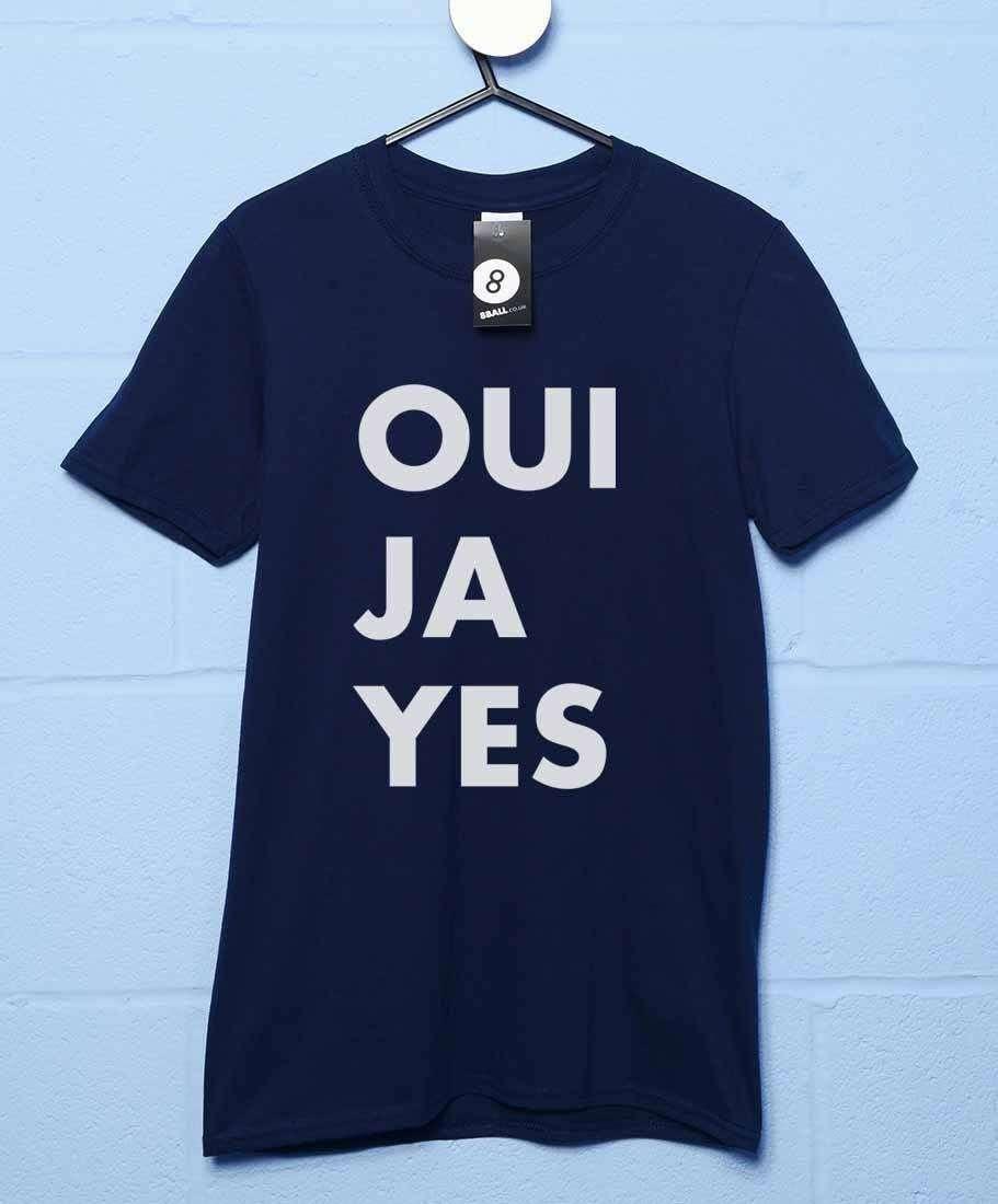 Oui Ja Yes Mens Graphic T-Shirt As Worn By Thom Yorke 8Ball