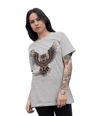Thumbnail for Owl Tattoo Design Adult Unisex T-Shirt For Men 8Ball