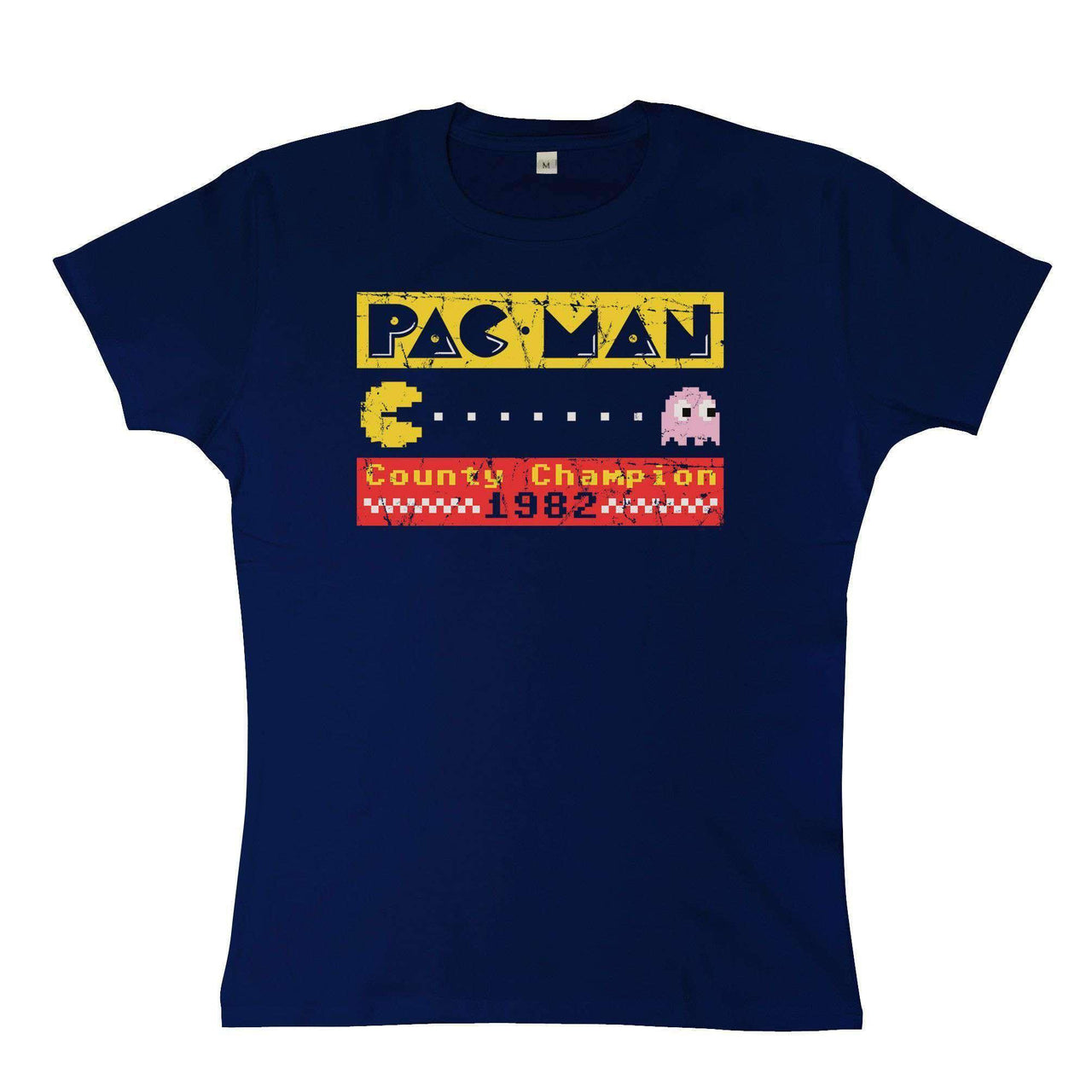 Pac Man County Champion 82 Fitted Womens T-Shirt 8Ball