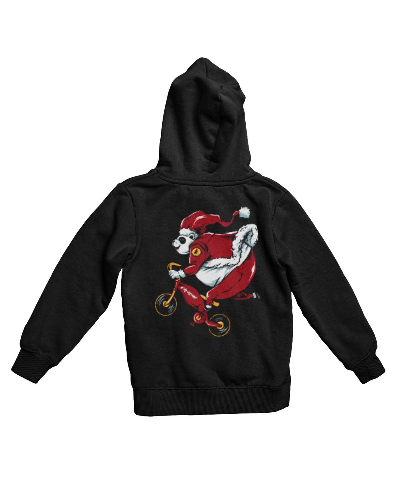 Panda Santa Back Printed Christmas Unisex Hoodie 8Ball