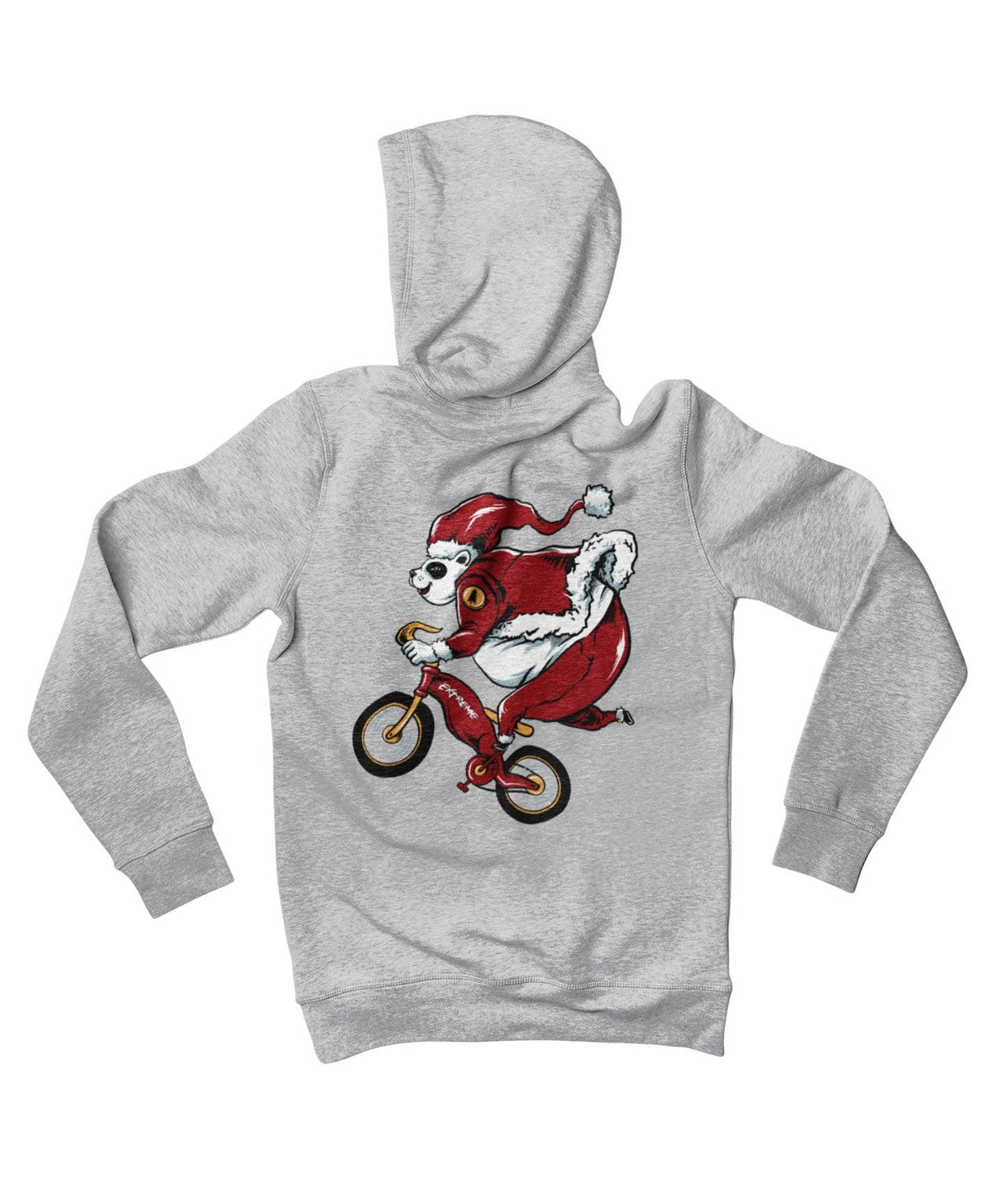 Panda Santa Back Printed Christmas Unisex Hoodie 8Ball