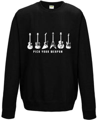 Thumbnail for Pick Your Weapon Guitar Graphic Hoodie 8Ball