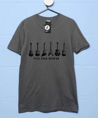 Thumbnail for Pick Your Weapon Guitar Mens Graphic T-Shirt 8Ball