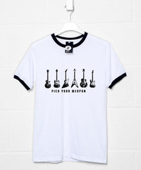 Thumbnail for Pick Your Weapon Guitar Ringer Graphic T-Shirt For Men 8Ball