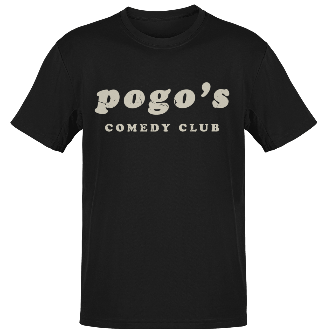 Pogo's Comedy Club Mens T-Shirt 8Ball