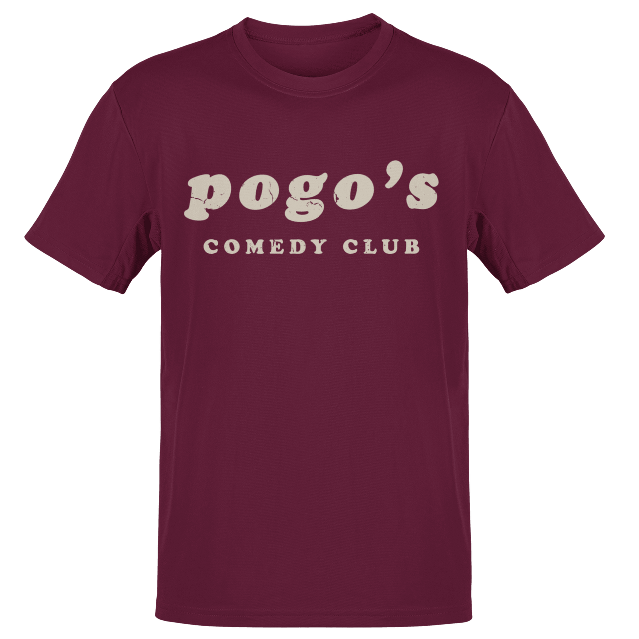Pogo's Comedy Club Mens T-Shirt 8Ball