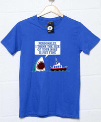 Thumbnail for Polite Shark DinoMike Mens Graphic T-Shirt 8Ball