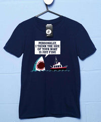 Thumbnail for Polite Shark DinoMike Mens Graphic T-Shirt 8Ball