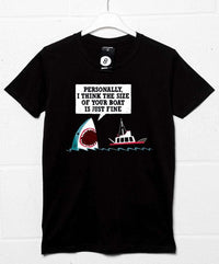 Thumbnail for Polite Shark DinoMike Mens Graphic T-Shirt 8Ball