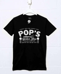 Thumbnail for Pop's Barber Shop Mens Graphic T-Shirt 8Ball