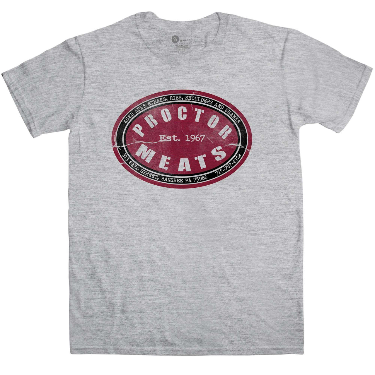 Proctor Meats T-Shirt For Men, Inspired By Banshee 8Ball