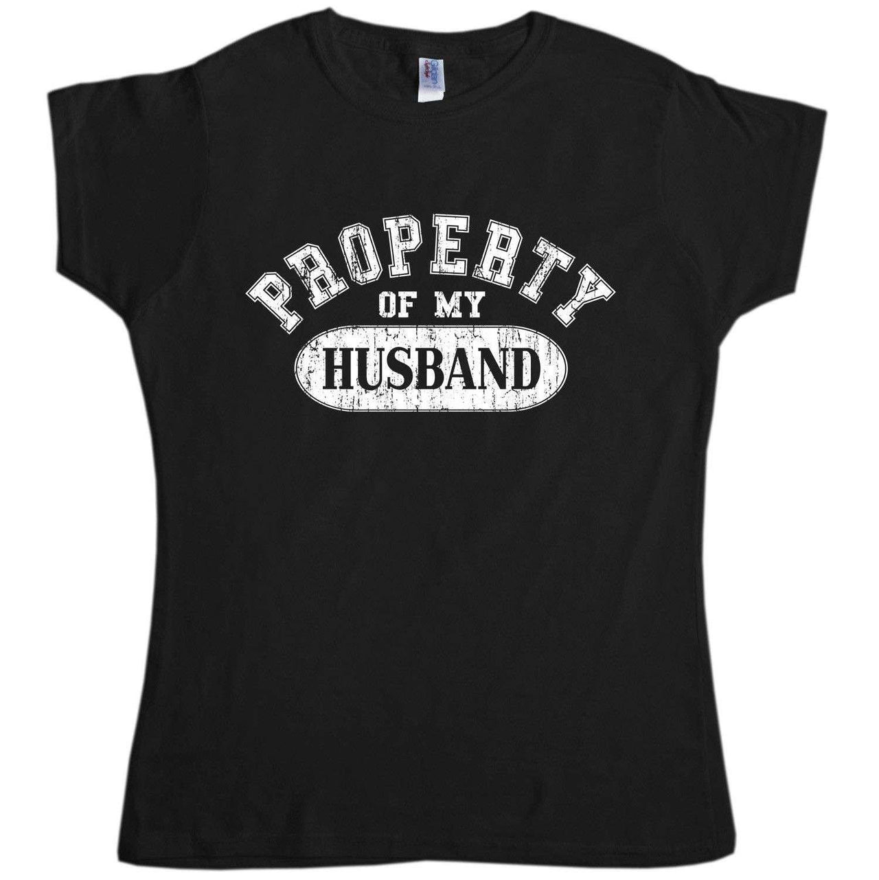 Property Of My Husband Womens Fitted T-Shirt 8Ball