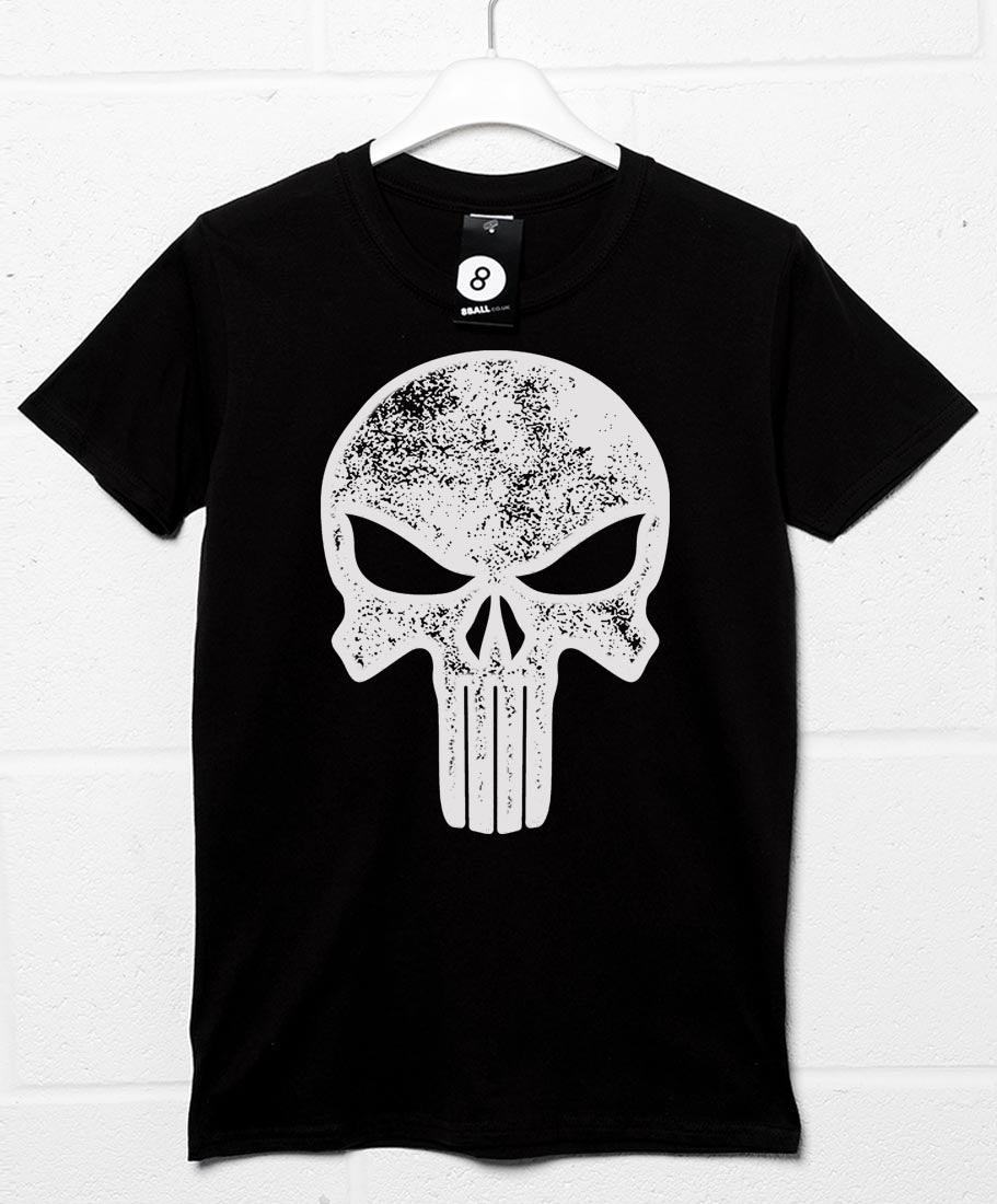 Punish Skull Graphic T-Shirt For Men 8Ball