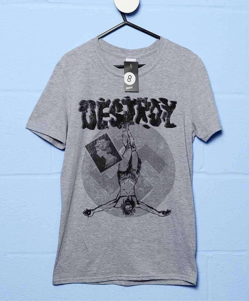 Punk Destroy BnW T-Shirt As Worn By The Sex Pistols | 8Ball