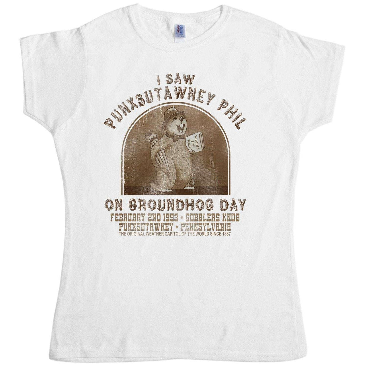 Punxsutawney Phil Womens T-Shirt 8Ball