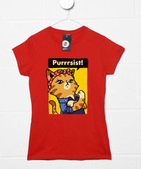 Thumbnail for Purrrsist Ladies Fitted Unisex T-Shirt 8Ball