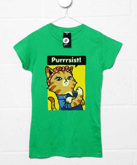 Thumbnail for Purrrsist Ladies Fitted Unisex T-Shirt 8Ball