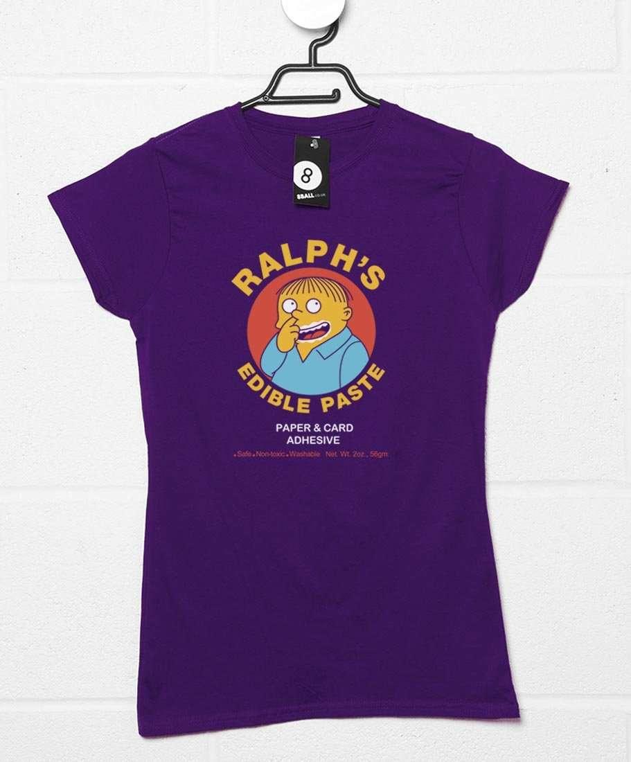 Ralph's Edible Paste Fitted Womens T-Shirt 8Ball