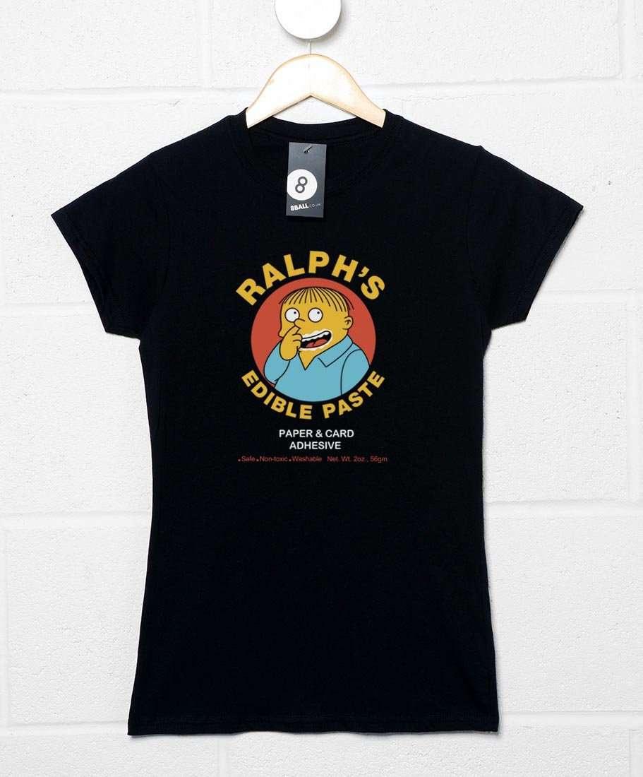 Ralph's Edible Paste Fitted Womens T-Shirt 8Ball