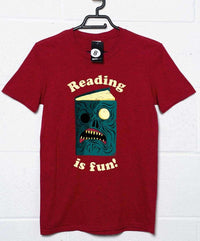 Thumbnail for Reading is Fun DinoMike Graphic T-Shirt For Men 8Ball