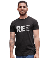 Thumbnail for Recreate, Reuse, Renew, Rethink Unisex T-Shirt For Men 8Ball