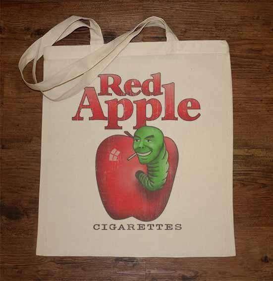 Red Apple Cigarettes Tote Bag 8Ball
