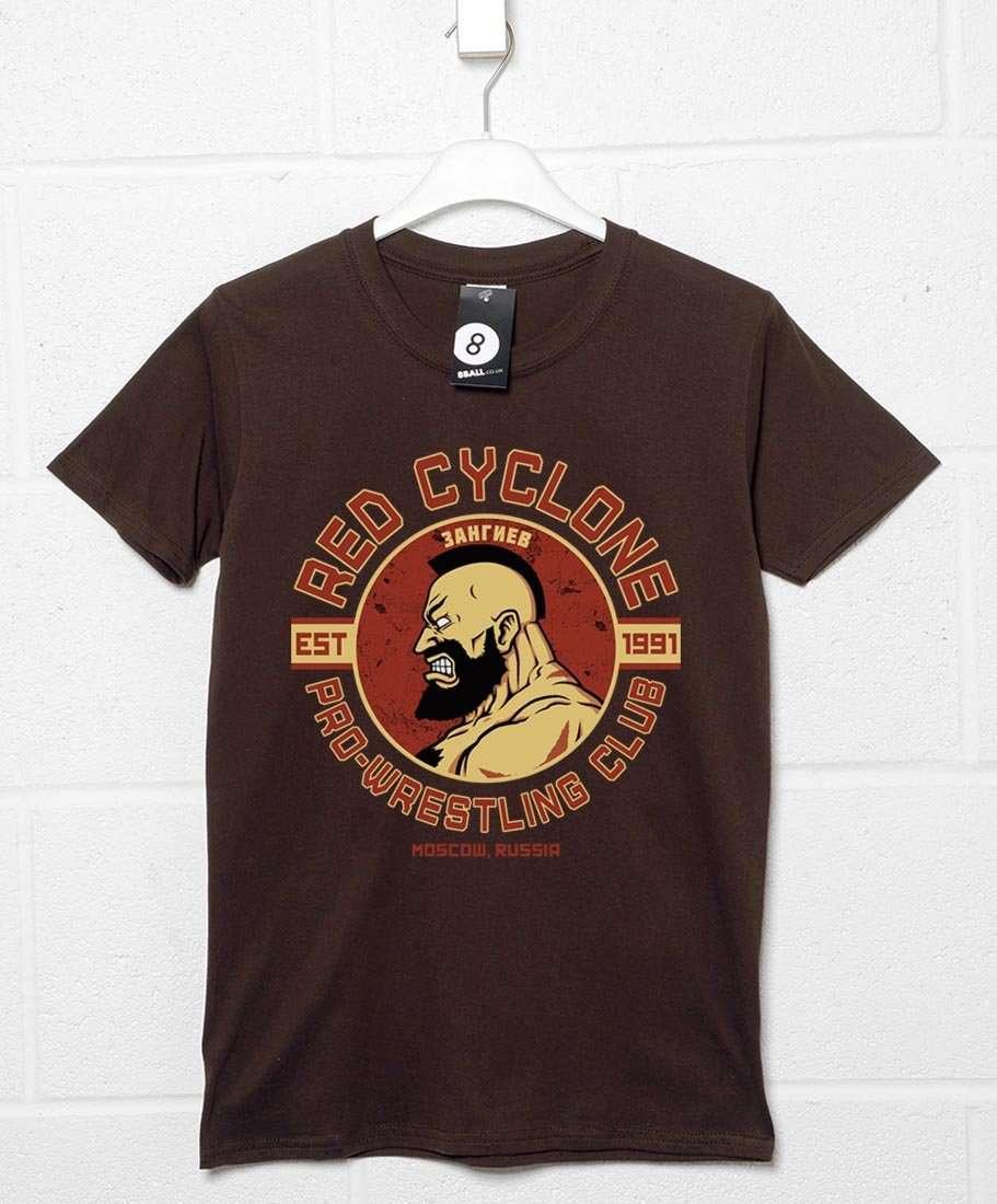 Red Cyclone Wrestling Unisex T-Shirt For Men And Women 8Ball