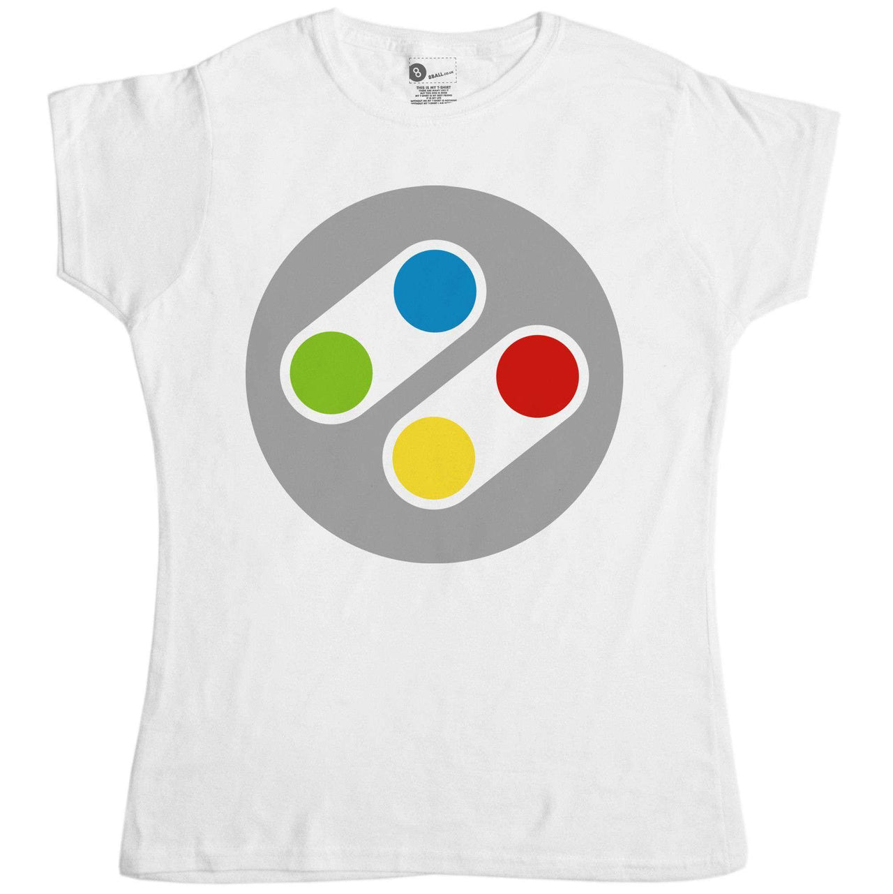 Retro Controller Womens Fitted T-Shirt 8Ball
