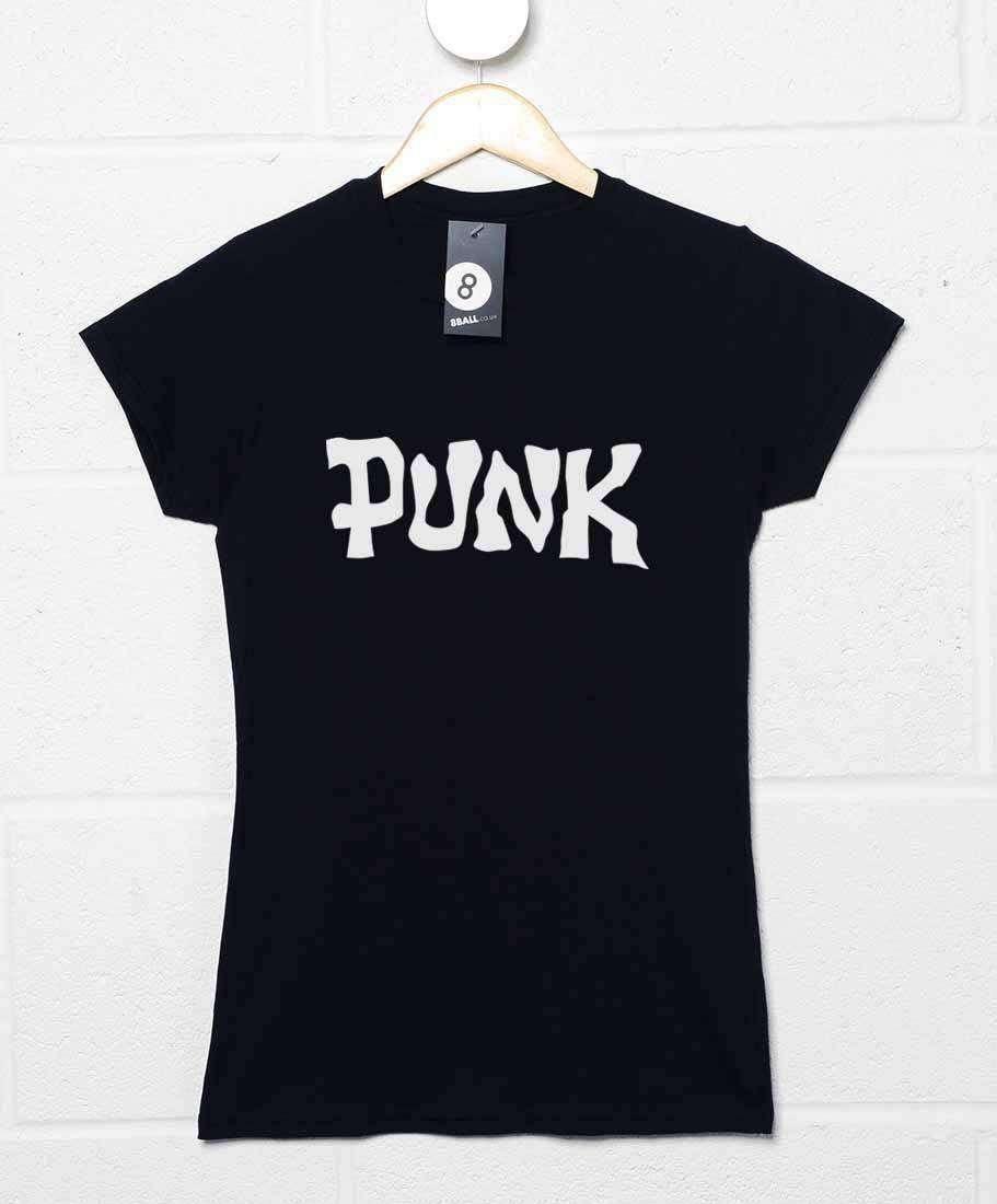 Retro Punk Womens T-Shirt 8Ball