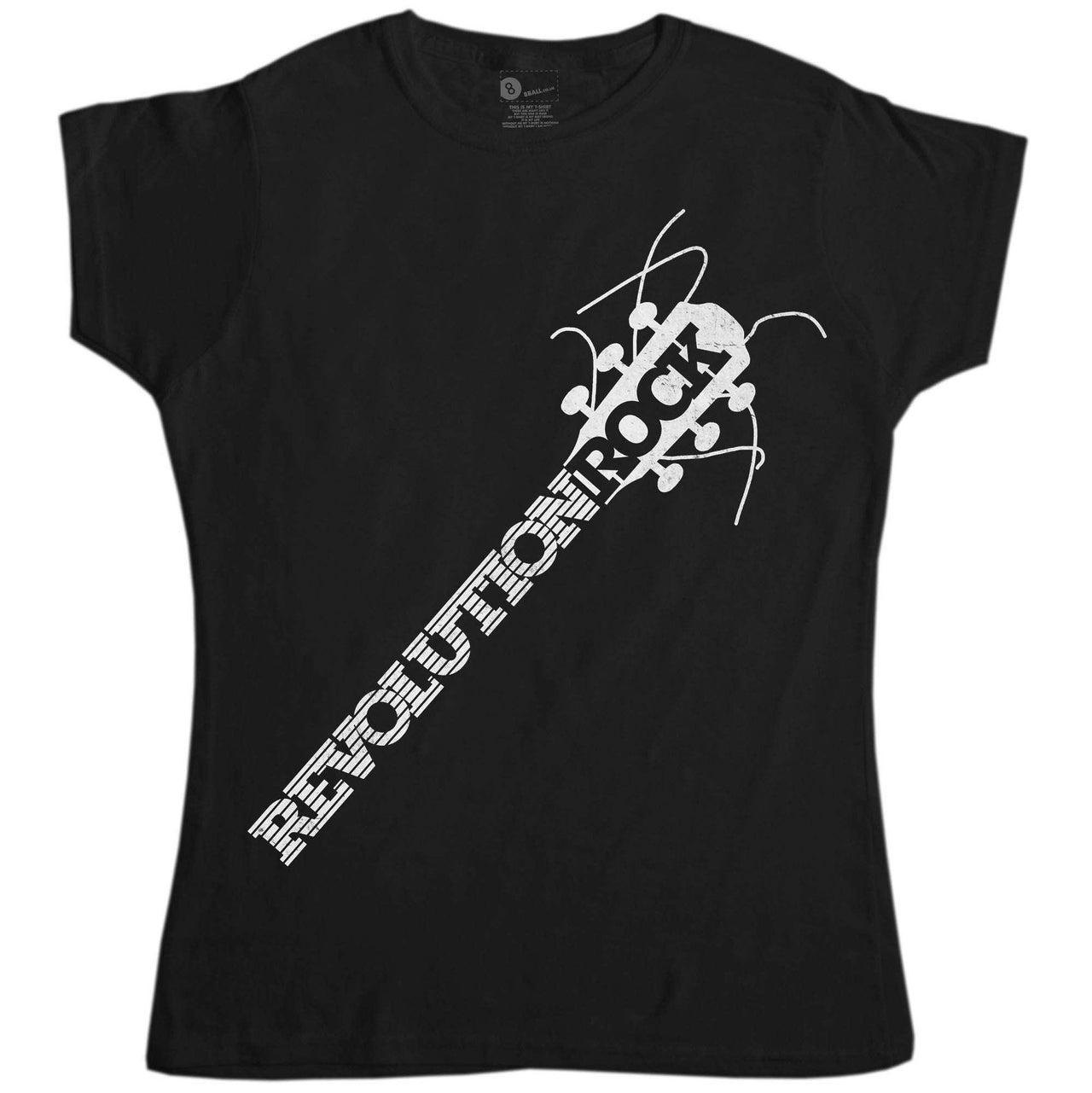 Revolution Rock Fitted Womens T-Shirt As Worn By Joan Jett And Kristen Stewart 8Ball