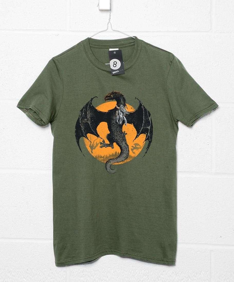 Riding The Dragon Mens T-Shirt 8Ball