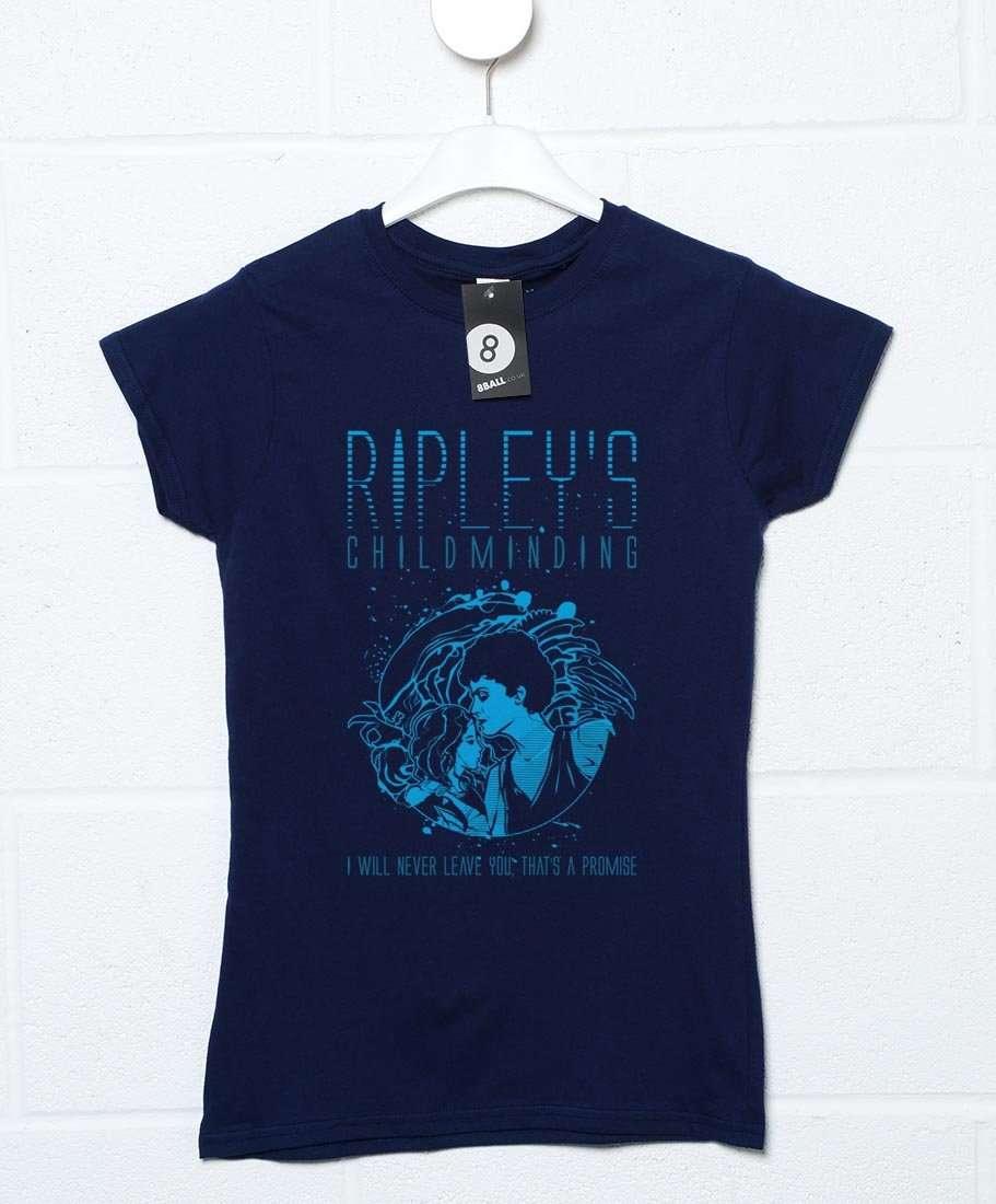 Ripley's Childminding Womens Fitted T-Shirt 8Ball